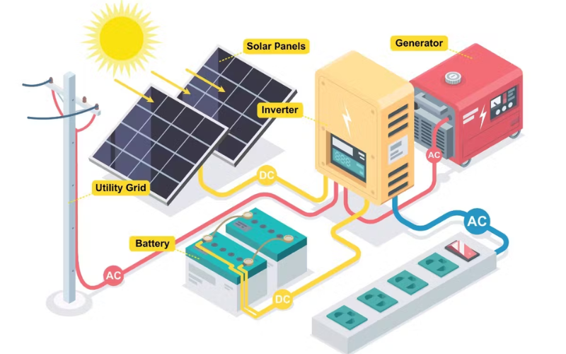 grid tie inverter for solar home system