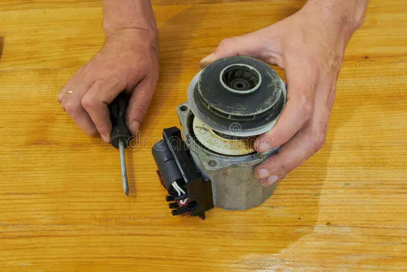 Circulation Pump locksmith disassembles old circulating pump broken rusty old pump repair circulation pump locksmith disassembles 266596559