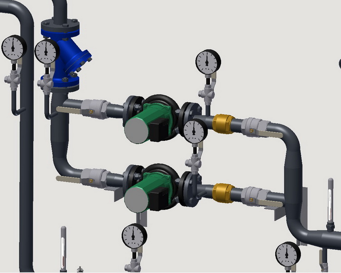 Circulation Pump ustanovka